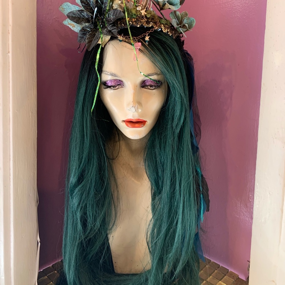 Deep Green New Wig